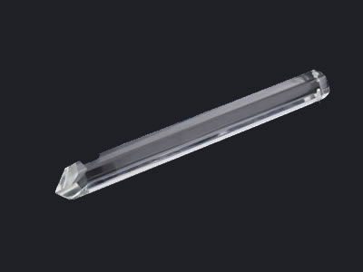 Quartz glass rod