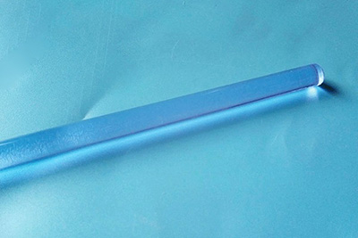 Light blue glass rod