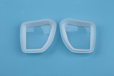 Nearsighted dive mask lenses