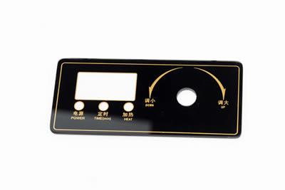 Cooktop touch panel glass